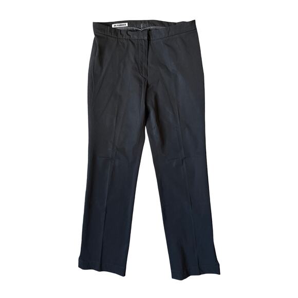 Jil Sander Black Straight Leg Dress Pants Size 36 / US 4 - Picture 1 of 6